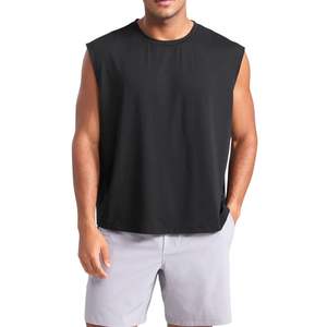 Men's Casual Sportswear Premium Quality Quick Dry Tank Top Knitted <b>Muscle</b> Top Gym Running Sleeveless Fitness Shirt All Season - Product Image 1