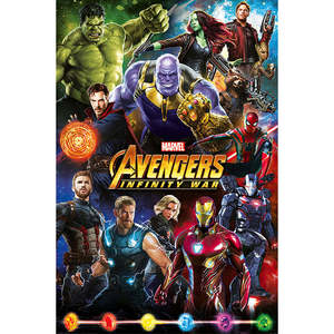 Affiche murale moderne Avengers Infinity War avec un design de style héros - Product Image 3