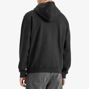 เสื้อมีฮู้ดสีดำโอเวอร์ไซส์ผ้าฝ้าย100% 380พิมพ์ลาย GSM ฟลีซด้านหน้า & ด้านหลังสตรีทแวร์ในเมือง & แฟชั่นย้อนยุค - Product Image 5