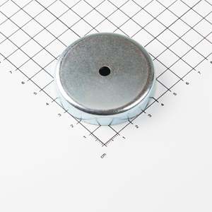 Gripper piatto in ferrite Ø57x11mm con recessione cilindrica - Product Image 1