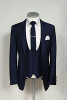 Trajes de Negocios de Tres Piezas para Hombre, Corte Entallado, Nuevo Modelo, Chaqueta Cruzada de Un Solo Botón para Bodas, Pantalones Cortos de Moda