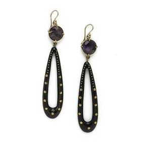 Pendientes de cuerno de estilo vintage con diseño de latón Accesorios hechos a mano Nueva joyería de moda para niñas compromiso Diseño Popular - Product Image 6