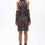 Vestido Mini Parry con Adornos de Diamantes, Cuello Alto, Estilo Bandage, para Fiesta, con Cuentas Vintage, Corte Ajustado, Color Negro - Product Image 3