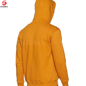 Sudadera con capucha de gran tamaño personalizada de alta calidad para hombre, Jersey de invierno sin cuerdas de talla grande con forro polar grueso teñido liso - Product Image 2