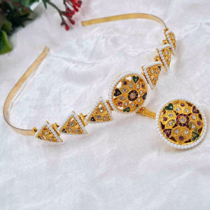 Giá cả phải chăng thời trang tóc ban nhạc trang sức cho phụ nữ Bridal Wedding party lễ hội handmade dân tộc thiết kế bán buôn Nhà cung cấp - Product Image 1
