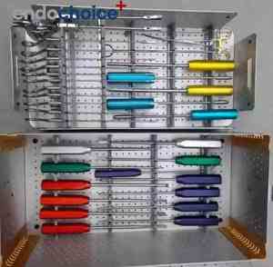 Juego de instrumentos quirúrgicos ortopédicos profesionales para artroscopia de hombro Fuente de alimentación manual completa de acero inoxidable - Product Image 1