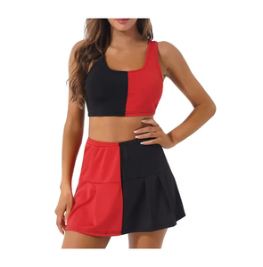 Uniformes de cheerleading unisexes personnalisés par sublimation, séchage rapide, jupe 100% polyester, service OEM pour adultes - Product Image 2