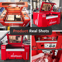 Wattsan 6090 PRO 600*900mm CNC CO2 Découpe Laser Machine de Gravure pour Bois Acrylique Cuir Tissu Tailles 6090 1290 1610