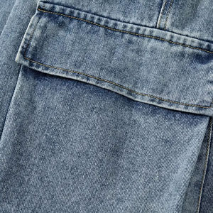 New Arrival High Quality Training Wear <b>Men</b> <b>Jeans</b> Shorts With Pocket Casual Use Hot Sale <b>Men</b> <b>Jeans</b> Shorts For Sale OEM Service - Product Image 5