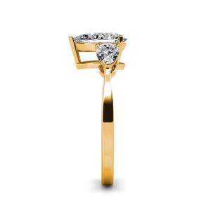 Venta caliente diseño único 14K oro laboratorio cultivado diamante solitario anillo de bodas anillos finos para ocasiones especiales de las mujeres - Product Image 2