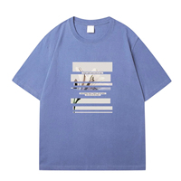 Camiseta de Verano de Manga Corta para Mujer, de Algodón Tejido, Color Sólido, Transpirable, con Estampado Personalizado, Formal, de Alta Calidad, Marca MANGOES FASHION