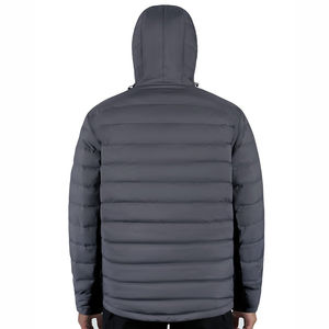 Chaqueta de Plumón Corta con Capucha para Hombre, Negra, Gruesa, Brillante, Ligera, Abrigada, para Invierno - Product Image 2