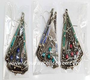 Venta al por mayor de pendientes de aro de moda Bohemia para mujer para regalar a la mujer de la India - Product Image 2