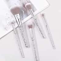 5 pièces paillettes fantastiques pinceaux de maquillage marque privée professionnel diamant maquillage pinceau ensemble en gros pinceaux cosmétiques personnalisés