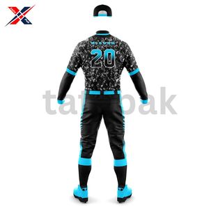 Uniforme de baseball personnalisable pour jeunes, maillot boutonné avec logo personnalisé imprimé, ensemble de chemises à manches simples, vêtements de sport - Product Image 2