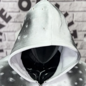 เสื้อแจ็กเก็ตมีฮู้ดผู้ชายแบบปรับแต่งได้ตามต้องการเครื่องแต่งกายแนวสตรีทผู้ผลิตหินฟอกสีกรดมีรอยขาดแดดทำให้ดูเป็นรอยขาดสำหรับฤดูหนาว - Product Image 6