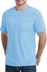 Camiseta de verano para hombre, camisetas informales de talla grande para hombre, camiseta personalizada de algodón orgánico transpirable de Color sólido - Product Image 2