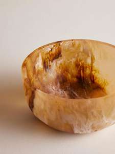 Nouveau saladier en résine de style américain et européen, forme ronde moderne, bol à fruits en résine pour malachite et marbre avec logo de marque - Product Image 5