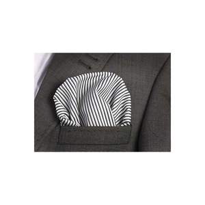 ปกสี่เหลี่ยมลายทางสีเทาดำมีกระเป๋า - Product Image 1