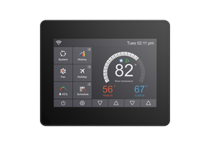 Termostato Touch a Colori Tutto-in-Uno Falcon |   WiFi + Umidità + Programmazione |   FCC/RoHS, Compatibile con Pompe di Calore/Caldaie USA/Kuwait - Product Image 3