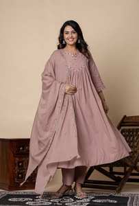 Colección al por mayor de Mul Cotton Fancy Salwar Kameez para ropa de fiesta Catálogo completo disponible a precio mayorista - Product Image 5