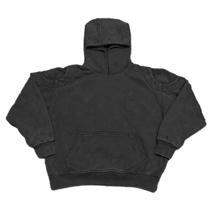 Sweat-shirt vintage pour homme, patchwork, lavage à l'acide, coupe et couture de haute qualité, prix de gros, 2025 - Product Image 4