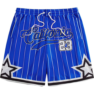 Short décontracté d'été pour hommes de haute qualité personnalisé 100% Polyester doux confortable écologique gros cordon taille lettre - Product Image 1