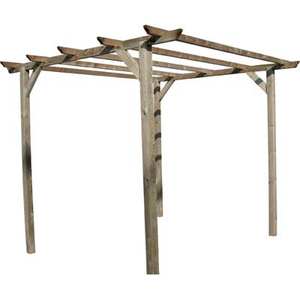 PERGOLA EN BOIS EURO DOMUS PIN IMPRÉGNÉ 3X3 2.5 MT - Product Image 1