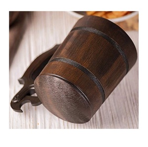 Taza de madera Natural para café y cerveza, vaso de madera pulida para uso en la cocina, al mejor precio - Product Image 4