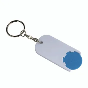 Portachiavi Personalizzato a Forma di Carrello della Spesa, Gadget Promozionale per Moschettoni - Product Image 1