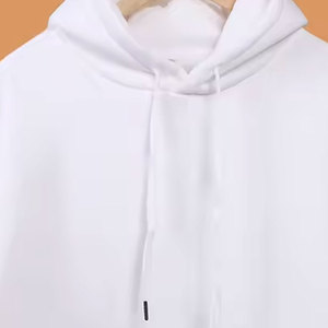 Noir et blanc couleur unie pull à capuche haute qualité hommes personnalisation Offres Spéciales automne et hiver coton polaire à capuche - Product Image 4