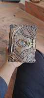 Cahier de notes en cuir d'inspiration vintage agate sur mesure, parfait pour la journalisation et le croquis. Idéal pour les cadeaux et l'usage personnel