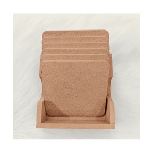 Handmade Natural Wooden Drink <b>Coasters</b> <b>Set</b> <b>of</b> <b>6</b> | Perfect for Dining <b>Tables</b>, Coffee Bars, Restaurants & Home Decor - Product Image 5