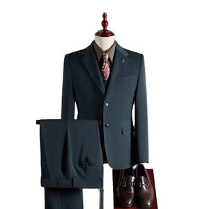 Nuevo Diseño Personalizado, Pantalones de Traje para Hombre, de Tela TR Transpirable, Antiarrugas, de Alta Calidad, Corte Entallado, Cuello en V, Formal y Elegante - Product Image 1