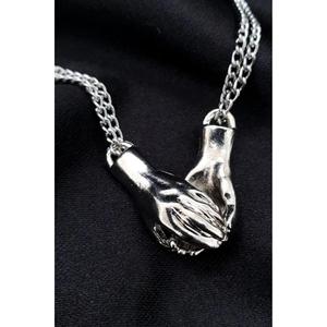 Coppia magnetica quotidiana che si tiene per mano bracciale d'amore - Product Image 3