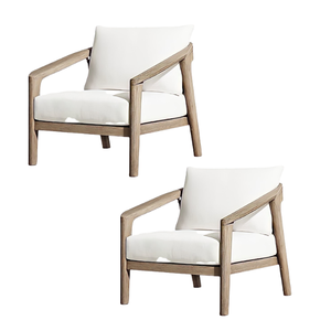 Nordique simple luxe style tissu art mini blanc simple canapé loisirs meubles canapé chaise costumiz produit - Product Image 2