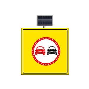 ป้ายเตือนถนนสะท้อนแสงพลังงานแสงอาทิตย์ 100 X 100 ซม. - Product Image 1