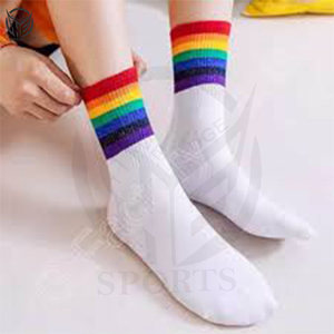 Calcetines Personalizados OEM, Calcetines de Diseño con Bordado de Flores para Hombre, Logotipo Personalizado, Calcetines de Algodón para Mujer - Product Image 3