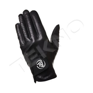 Oem Custom Best Cabretta Leather Golf Glove <b>Black</b> Golf Gloves <b>Cloth</b> Golf Gloves Premium Cabretta Leather All - Product Image 2