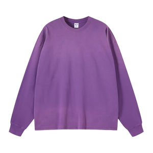 เสื้อสเวตเชิ้ตโอเวอร์ไซส์คุณภาพสูงสำหรับทุกเพศทุกวัย เหมาะสำหรับฤดูหนาวและฤดูใบไม้ร่วง รับสกรีนโลโก้ ผ้าหนา 100% ผ้าฝ้าย สไตล์สตรีทแวร์ กันยับ - Product Image 6