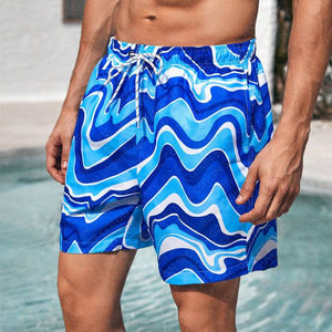 Maillot de bain homme personnalisé Séchage rapide Respirant Tissu extensible dans les quatre sens Short de bain imprimé par sublimation Imperméable Animal Plaid - Product Image 2