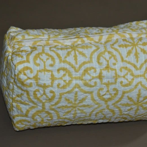 Estuche de Maquillaje Pequeño Estilo Boho con Cierre de Cremallera, Bolsa de Almacenamiento de Algodón Puro - Product Image 5