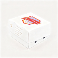 Caja de Cartón Blanca para Alimentos, Ecológica, Autoensamblable, Personalizable, para Hamburguesas, Sándwiches, Pollo Frito, Panadería