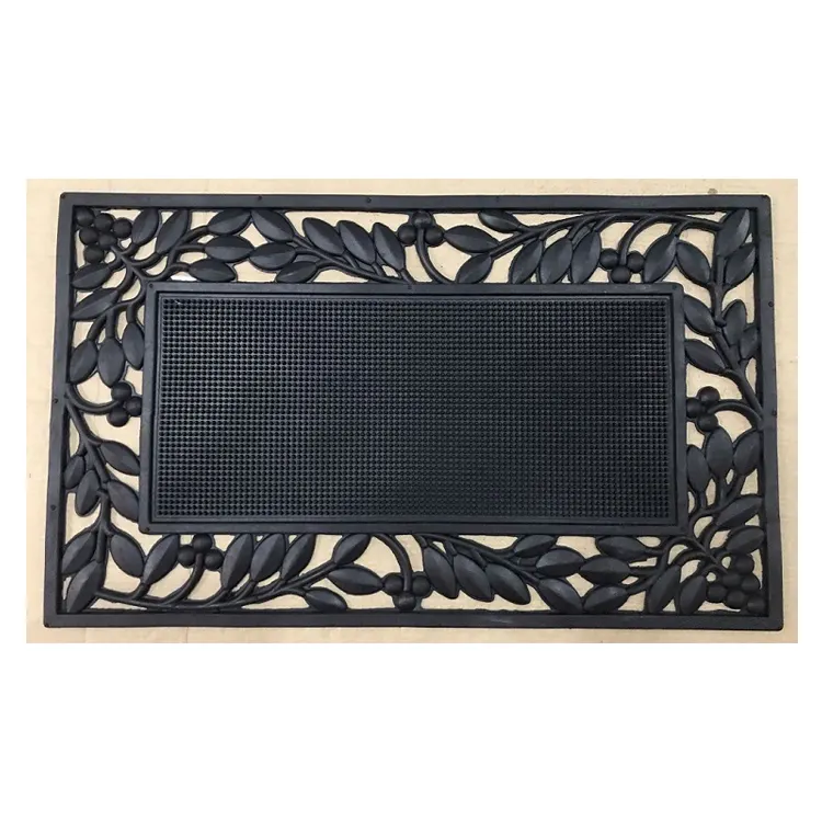 Rectangle Shape Non-Slip Various Size and Color Available 100% Rubber Material Door Mats at Best Price