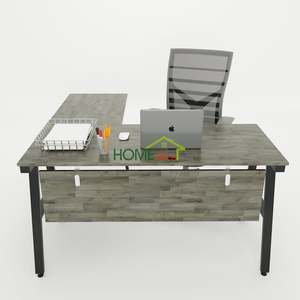 Table d'ordinateur contemporaine en forme de L AConcept 140x140, assemblage requis, mobilier de bureau moderne pour bureau, immeuble de bureaux et chambre à coucher - Product Image 2