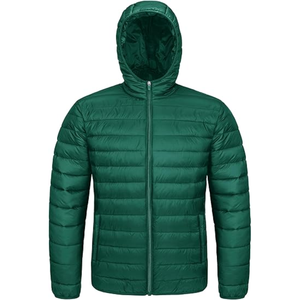 2025 nueva venta al por mayor moda brillante burbuja abrigos logotipo personalizado con capucha hombres Puffer chaquetas en lona temporada de invierno chaqueta al aire libre - Product Image 2