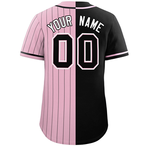 Camisetas de Béisbol Personalizadas Nuevas de 2026, Color Rosa, con Costuras, Estilo Hip Hop, 100% Poliéster, Dos Colores, Jersey de Béisbol para Mujer para Equipos Universitarios - Product Image 3