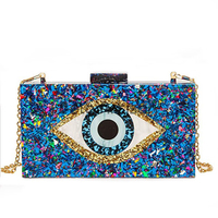 Evil Eye sac de soirée en gros femmes pochette sacs à main et sac à main dames chaîne sacs à bandoulière luxe femmes sac pour la fête de mariage