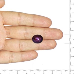 Rubí Estrella Natural de 10.43 Quilates, Facetado, Suelto, en Varios Formatos: Cuadrado, Rectángulo, Óvalo, Triángulo, Amatista, Granate, Violeta, Calibrado - Product Image 3