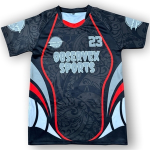 Conjunto de Camiseta y Pantalones Cortos de Rugby Personalizados, Pedido al por Mayor, Uniforme de Rugby Personalizado para Equipos Maoríes - Product Image 2
